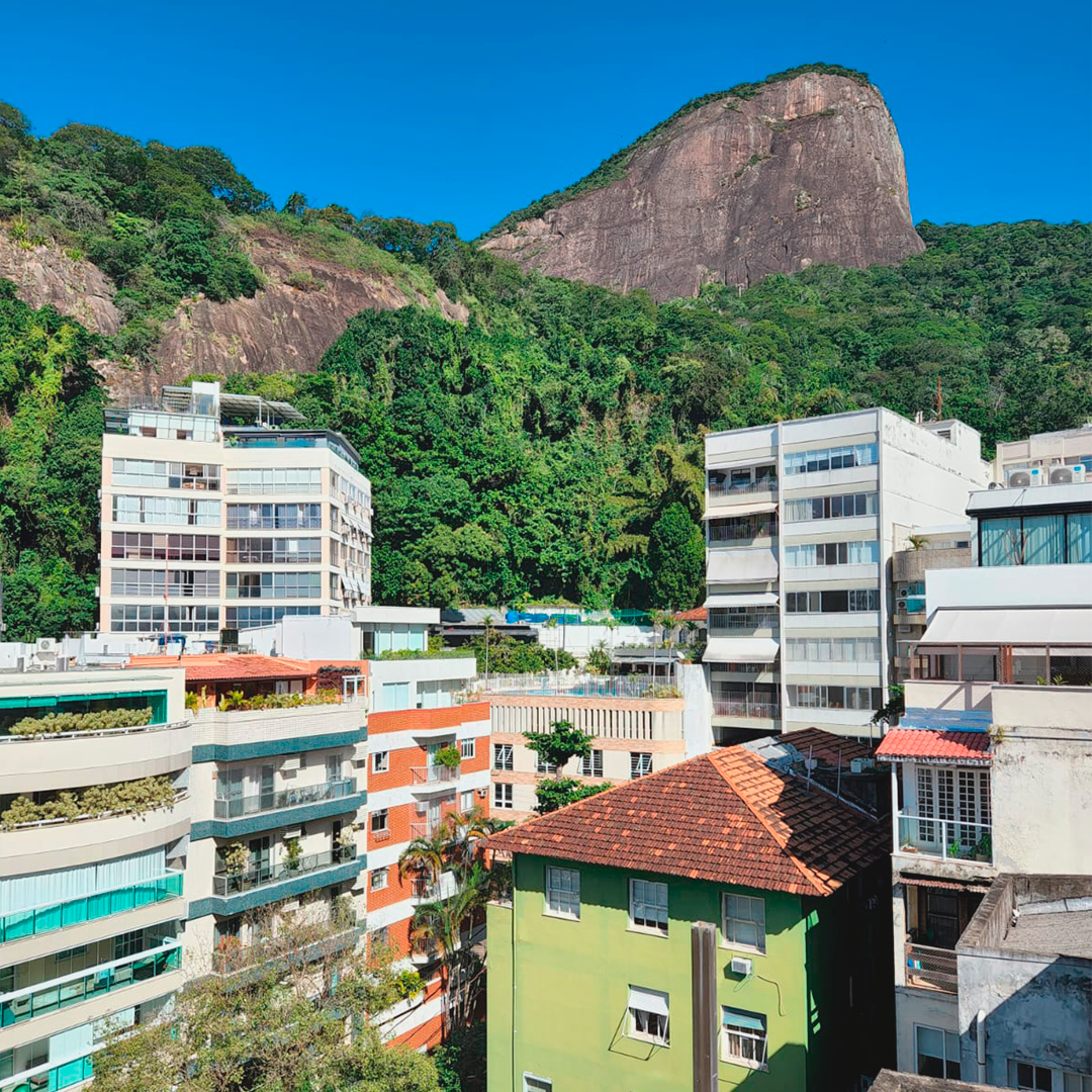 Vista da cobertura do Sambaíba 323 empreendimento no Alto Leblon